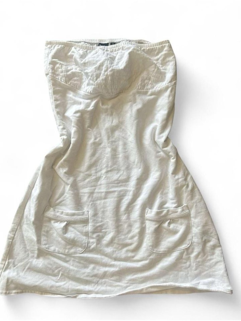 twik White strapless dress